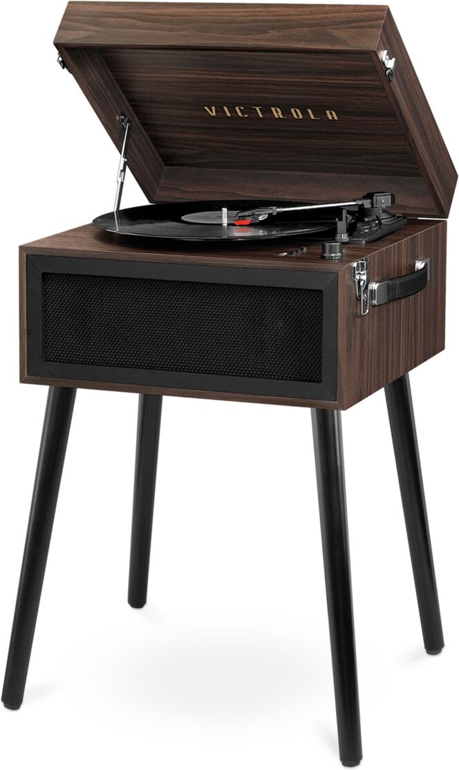 Victrola Bluetooth Record Player Stand with 3-Speed Turntable - Espresso