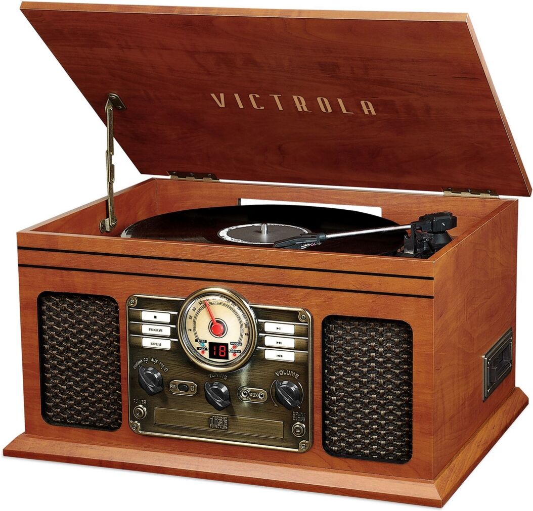 Victrola Classic 7 in 1 Bluetooth Turntable - Mahogany