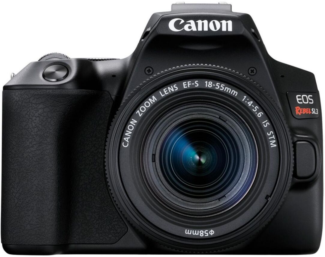 Canon Eos Rebel SL3 Dslr Camera with Ef-s 18-55mm f/4-5.6 Is Stm Lens (Black) - Black