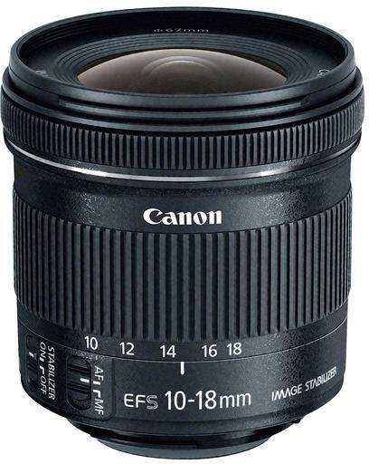 Canon Ef-s 10-18mm f/4.5-5.6 Is Stm Ultra Wide Zoom Lens - Black