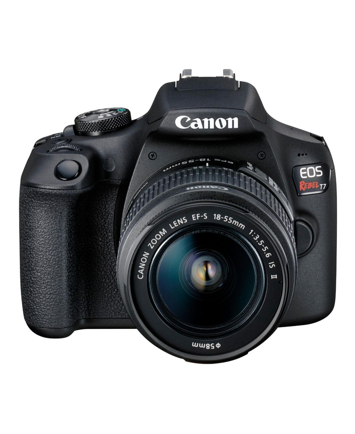 Canon Eos Rebel T7 Dslr Camera and Ef-s 18-55mm Is Ii Lens Kit - Black