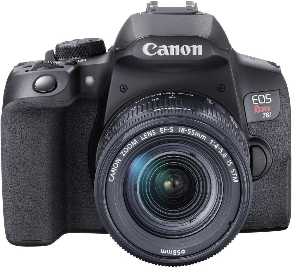 Canon Eos Rebel T8i Dslr Camera with 18-55mm Lens - Black