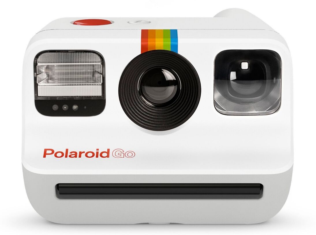 Polaroid Originals Go Instant Camera (White) with Film Packs and Photo Box Kit - White