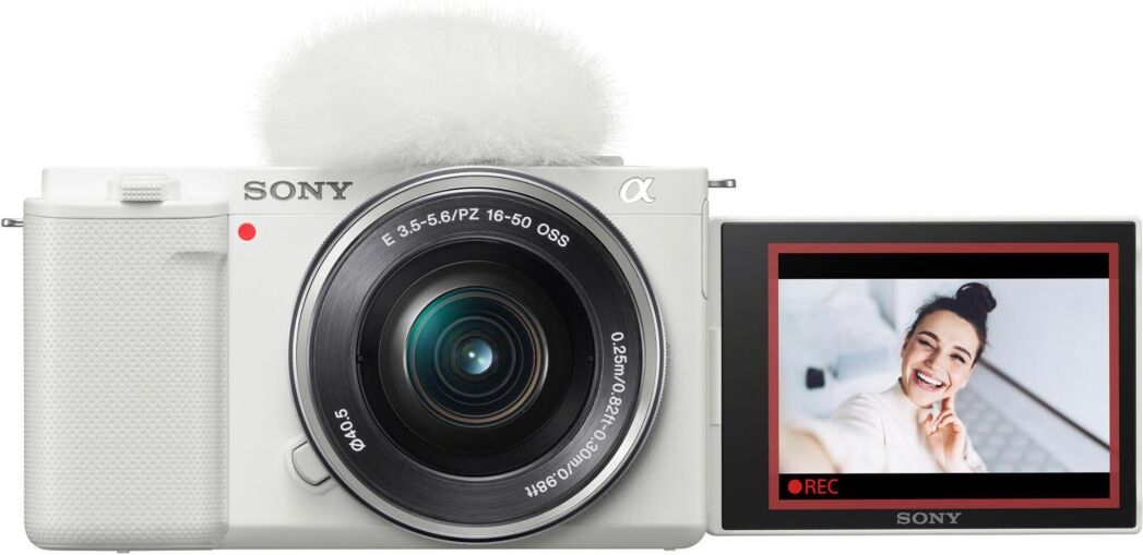 Sony Alpha Zv-E10 Aps-c Mirror less Vlog Camera with 16-50mm Lens (White) - White