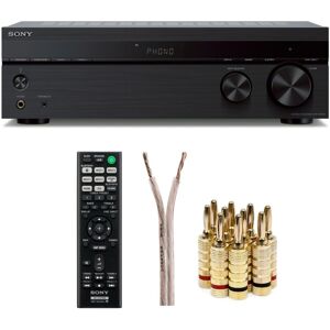 Sony STRDH190 2-ch Stereo Receiver with Phono Inputs and Bluetooth bundle - Black