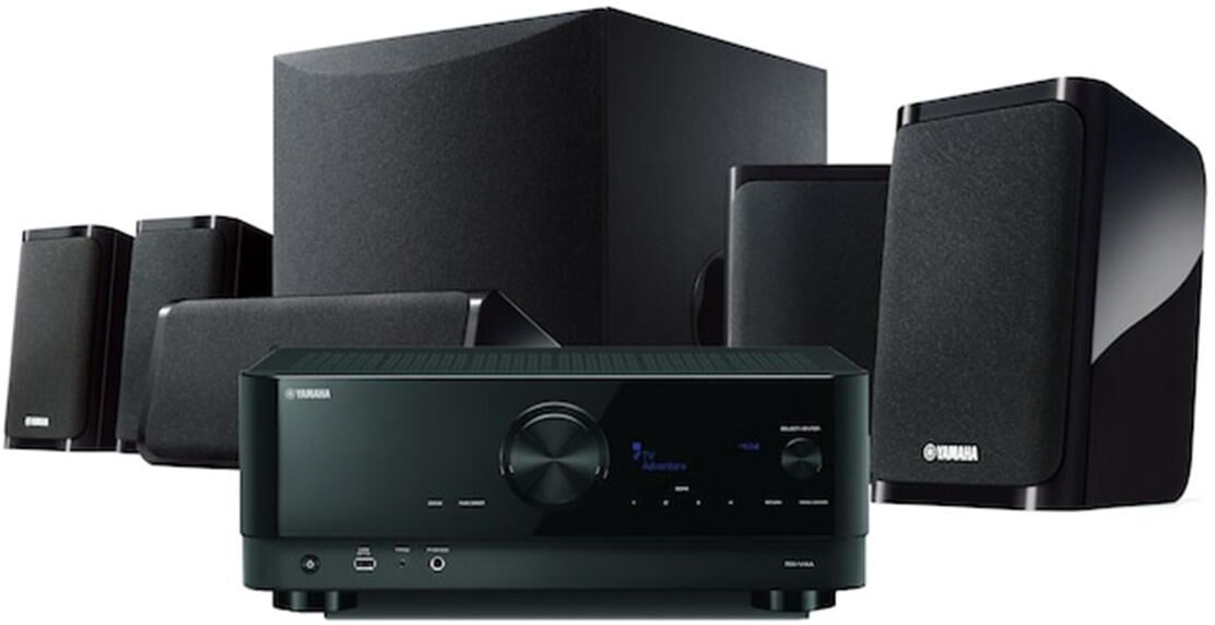 Yamaha Yht-5960U 5.1-Channel Premium Home Theater System with 8K Hdmi and Music Cast - Black