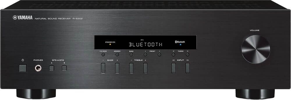 Yamaha R-S202 2-Channel Home Stereo Receiver with Bluetooth - Black