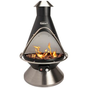 Cuisinart Chimenea Steel Propane Outdoor Fire Pit - Black/stainless