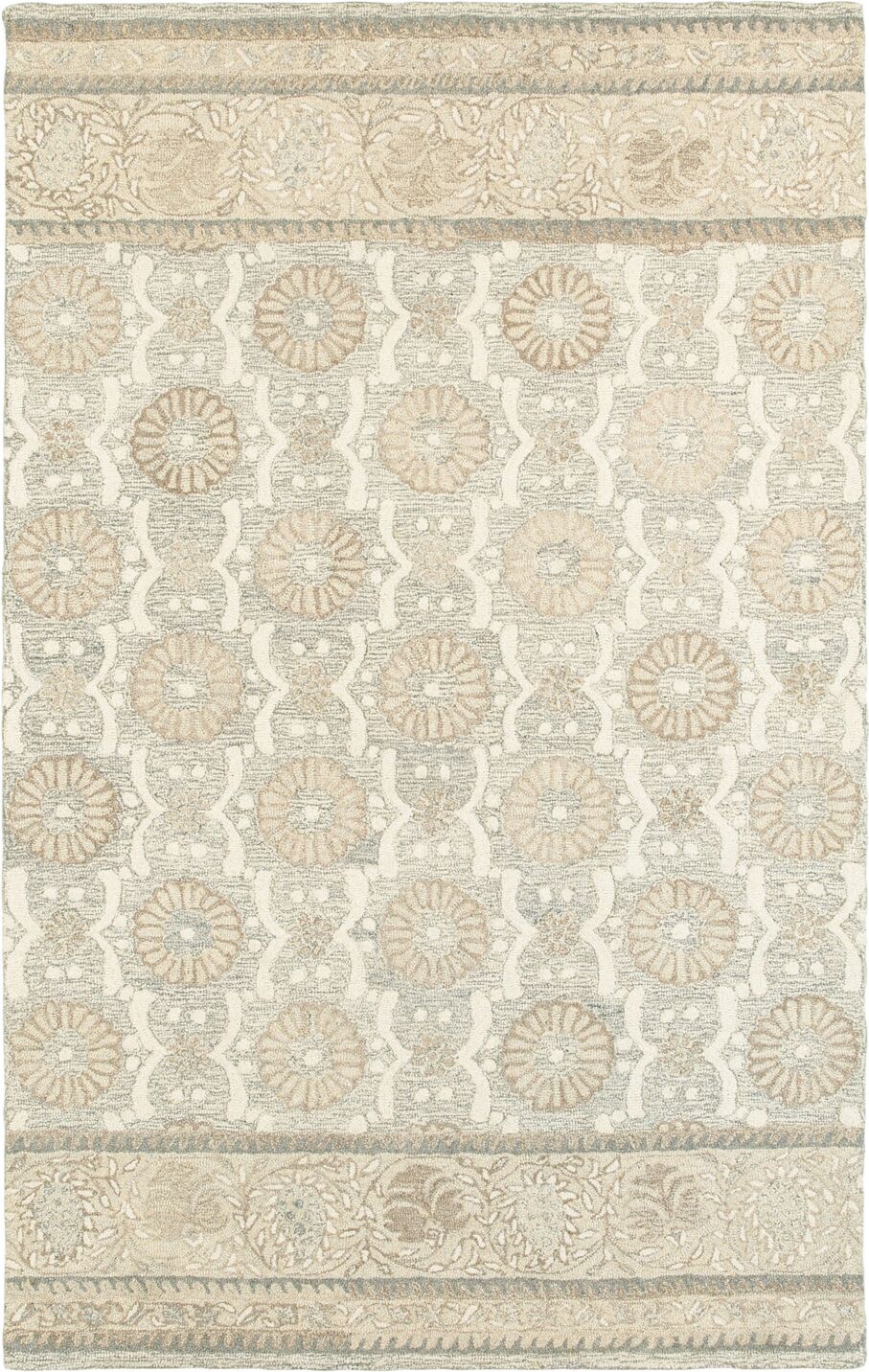 Oriental Weavers Craft 93002 Ash/Sand 5' x 8' Area Rug - Ash/Sand