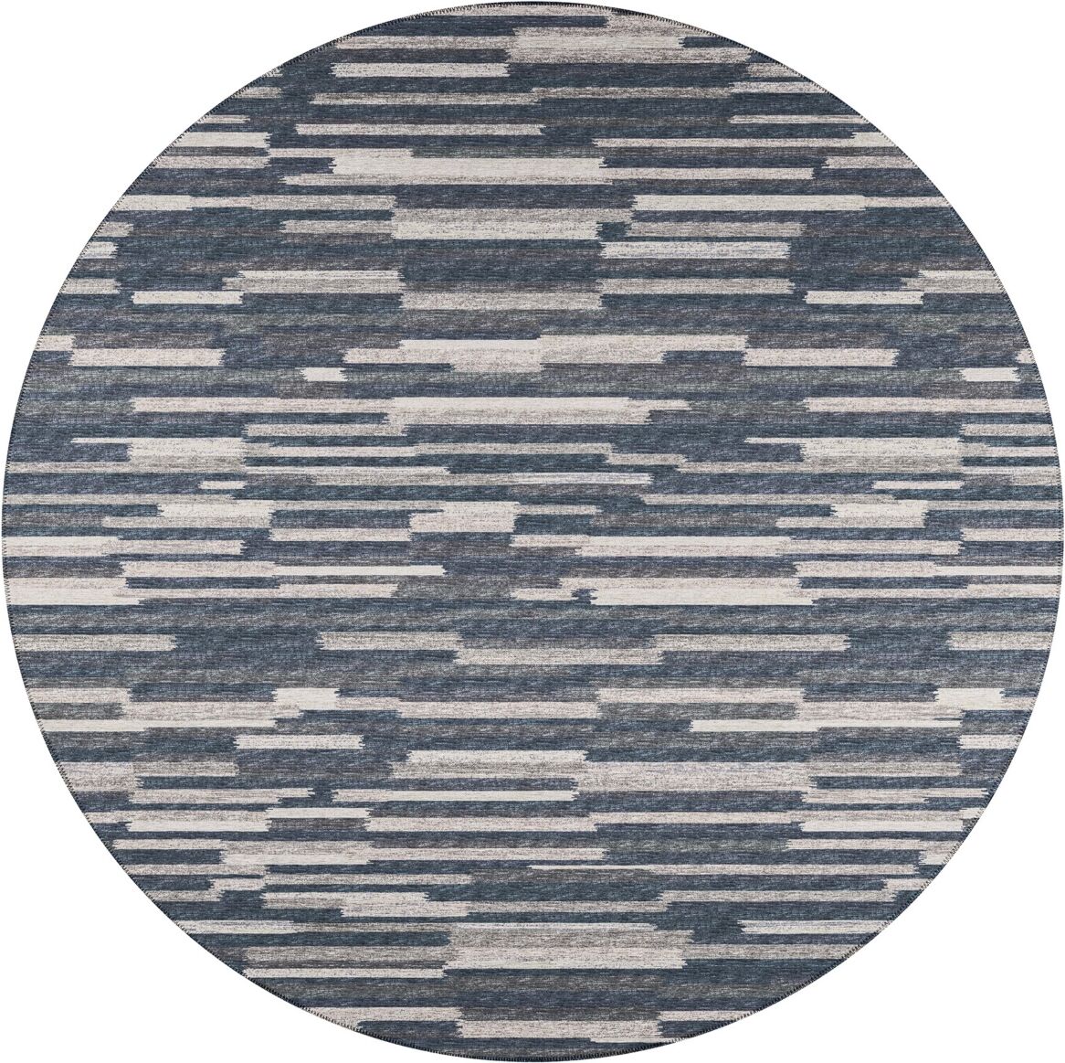 D Style Buttes BTS8 6' x 6' Round Area Rug - Slate