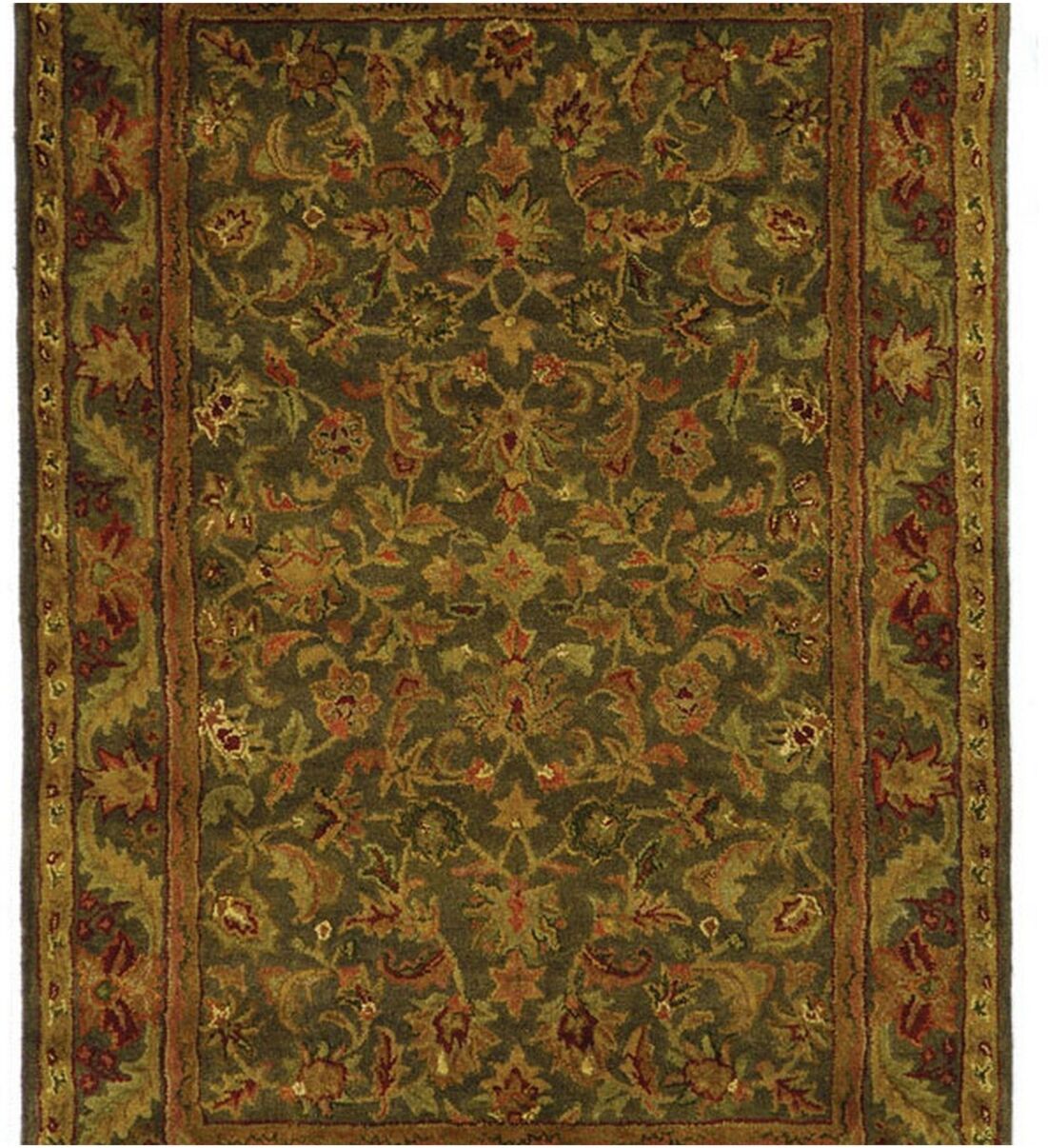 Safavieh Antiquity At52 Green and Gold 6' x 9' Area Rug - Green