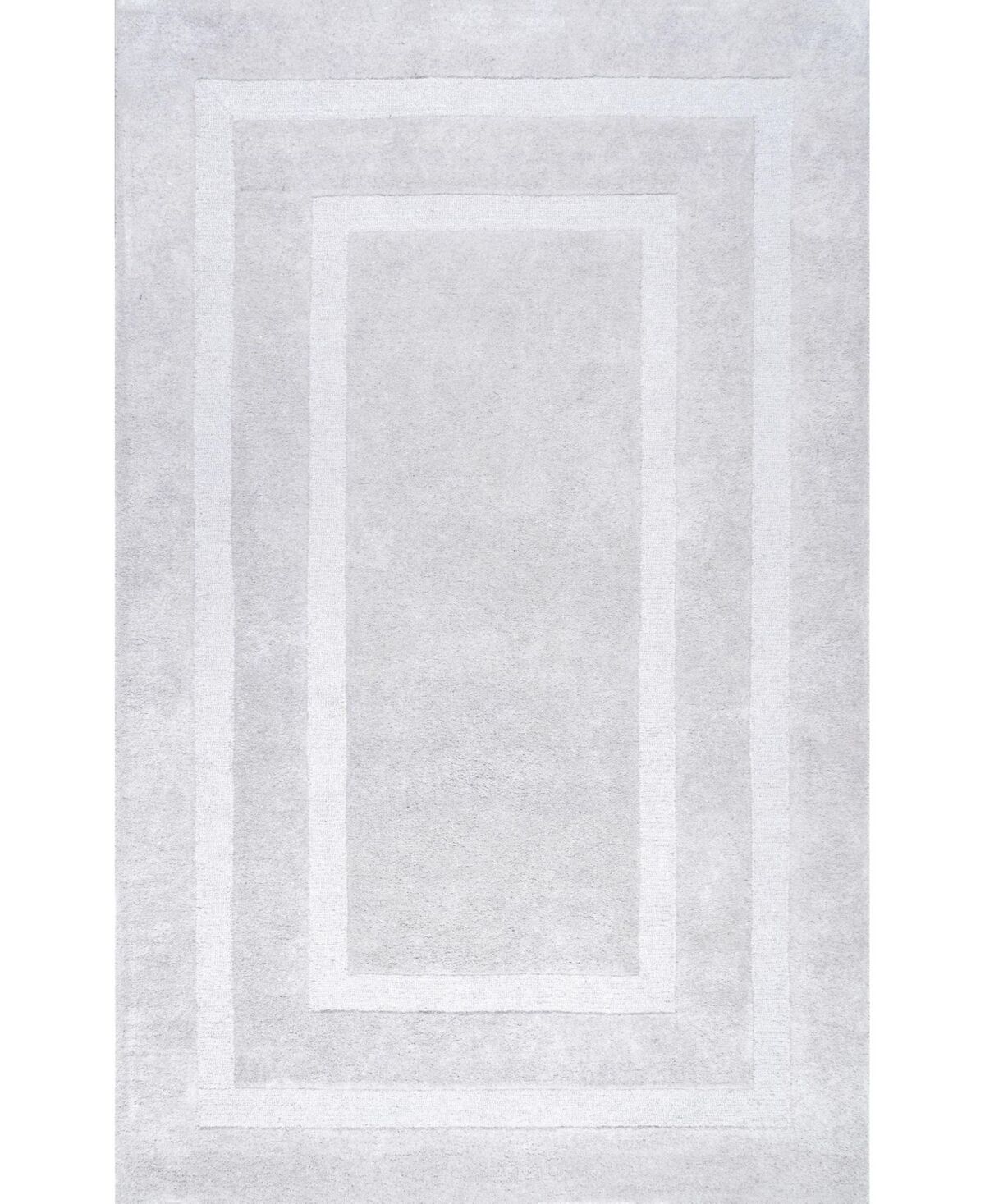 nuLoom Zamora MTVS177B Silver 5' x 8' Area Rug - Silver