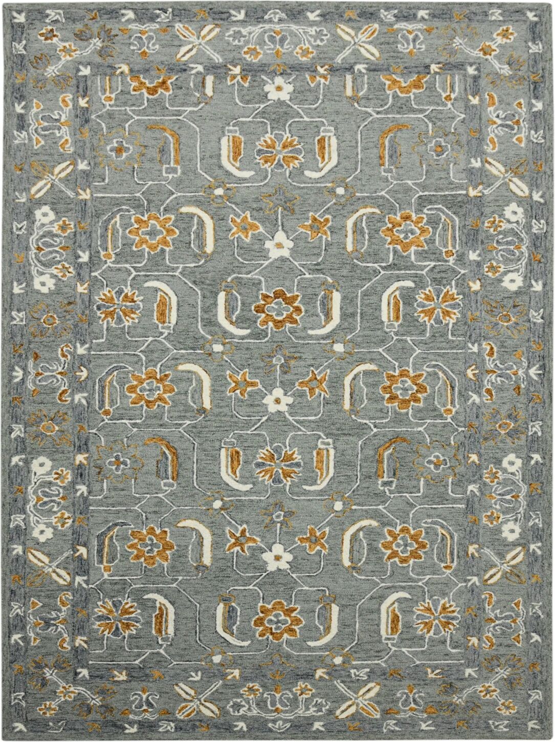 Amer Rugs Romania Pecos 5' x 8' Area Rug - Gray