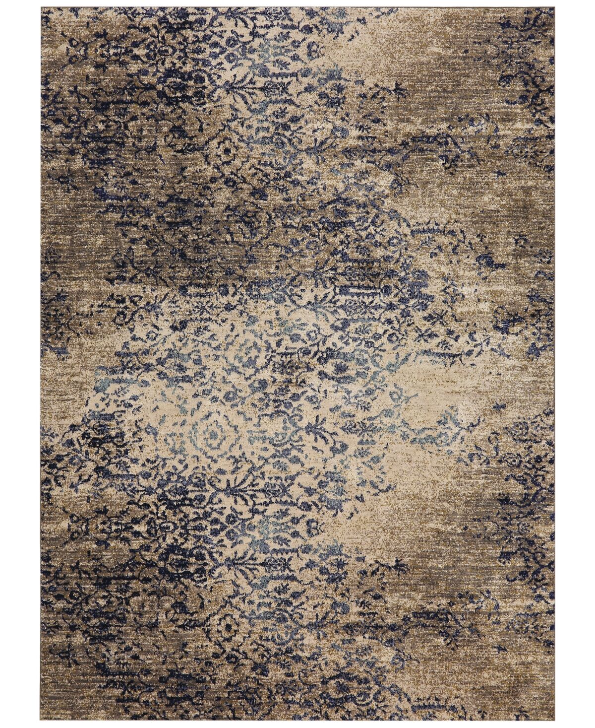 Karastan Cosmopolitan Virginia Langley Nirvana Indigo 8' x 11' Area Rug - brown