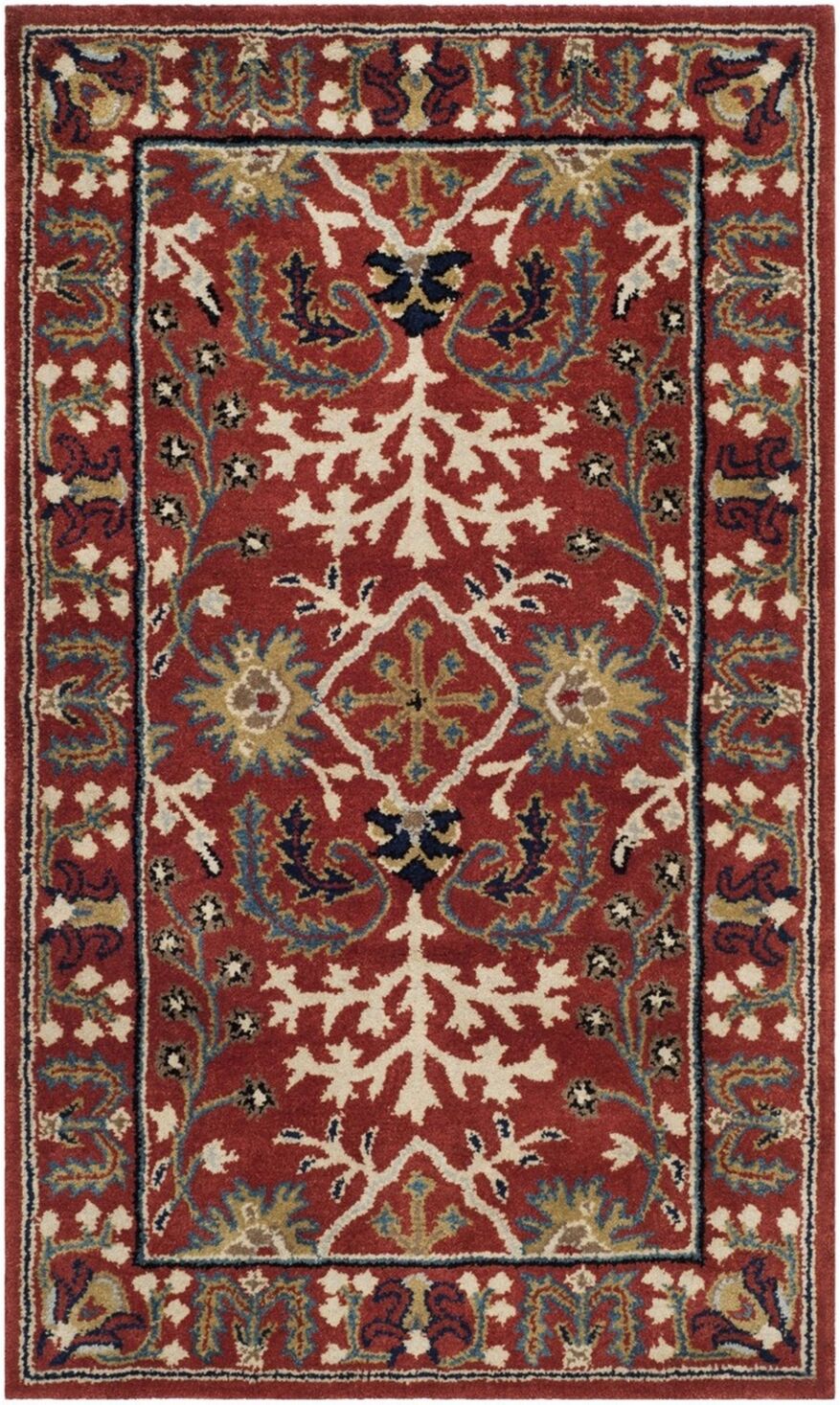 Safavieh Antiquity At64 Red and Multi 4' x 6' Area Rug - Red