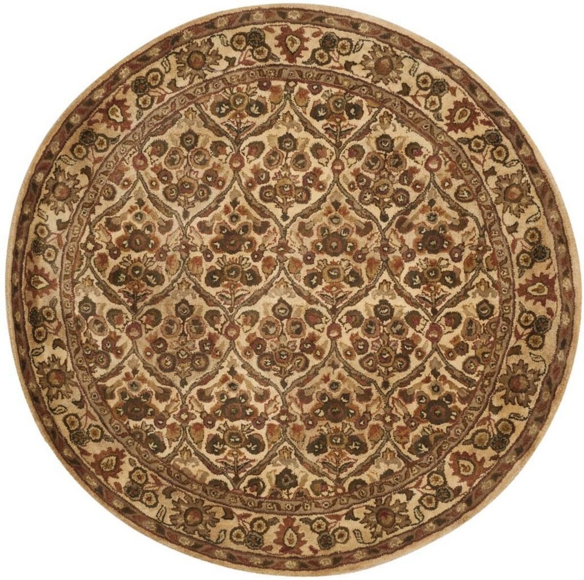 Safavieh Antiquity At51 Gold 6' x 6' Round Area Rug - Gold