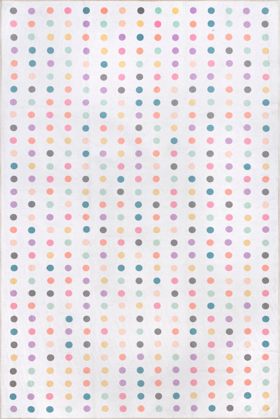 nuLoom Aurora Larissa Washable Kids Polka Dot 8' x 10' Area Rug - Ivory