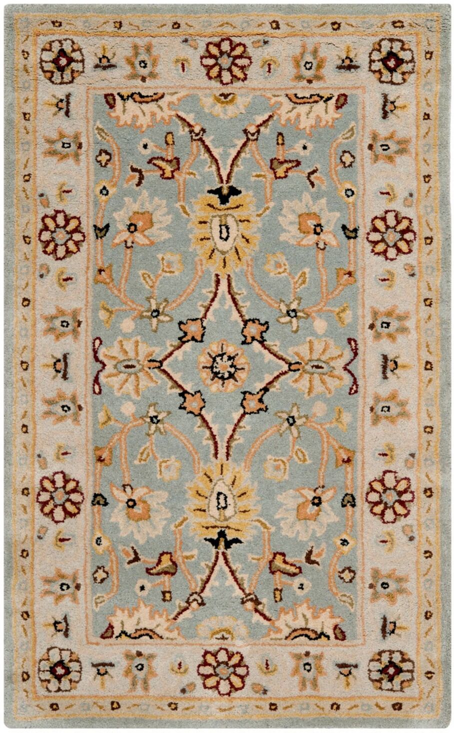 Safavieh Antiquity At249 Mist and Ivory 4' x 6' Area Rug - Mist