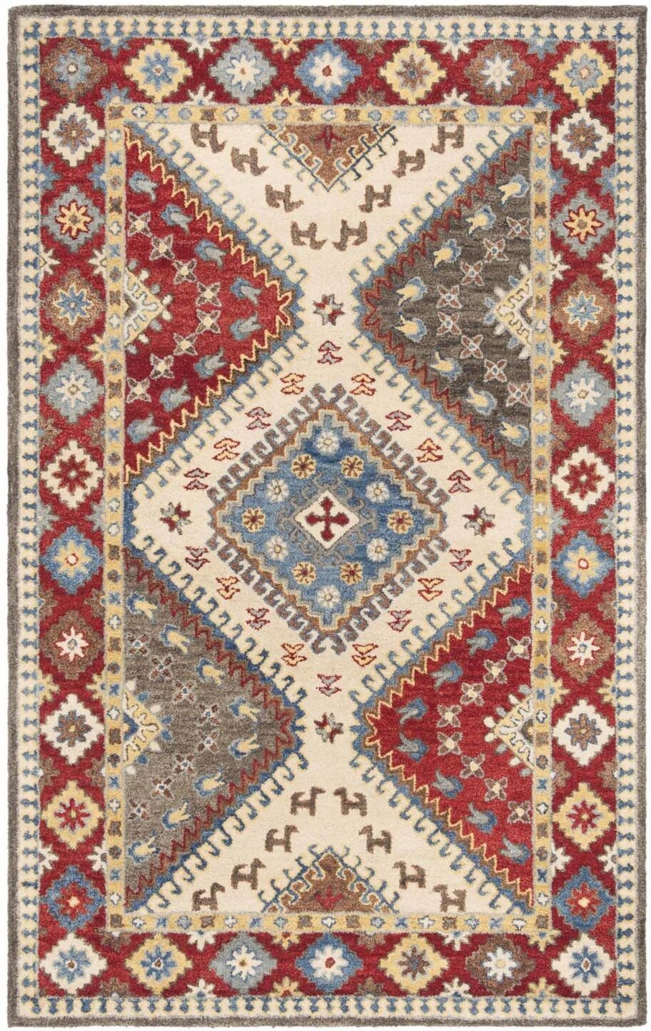 Safavieh Antiquity At507 Red and Ivory 8' x 10' Area Rug - Red