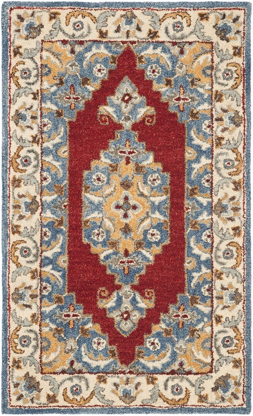 Safavieh Antiquity At505 Blue and Red 4' x 6' Area Rug - Blue