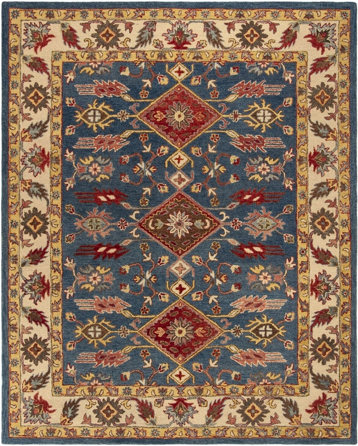 Safavieh Antiquity At506 Blue and Red 6' x 9' Area Rug - Blue