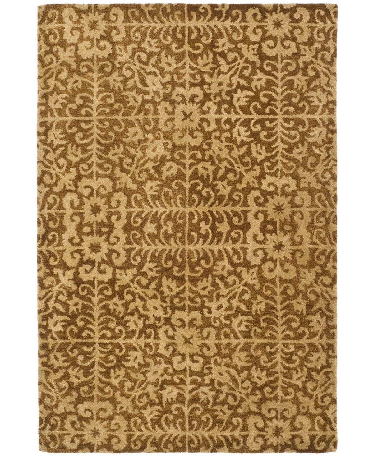 Safavieh Antiquity At411 Gold and Beige 4' x 6' Area Rug - Gold