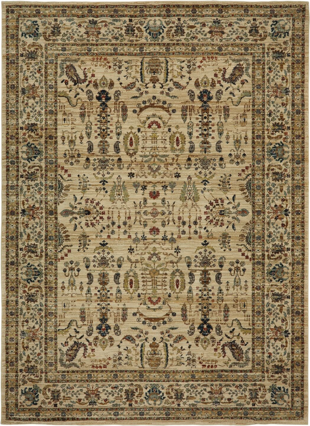 Karastan Spice Market Cassis Cream 8' x 11' Area Rug