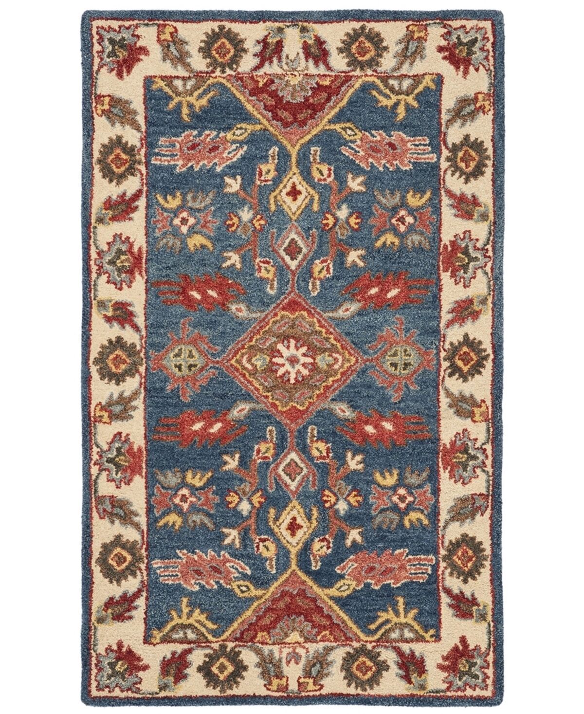 Safavieh Antiquity At506 Blue and Red 4' x 6' Area Rug - Blue