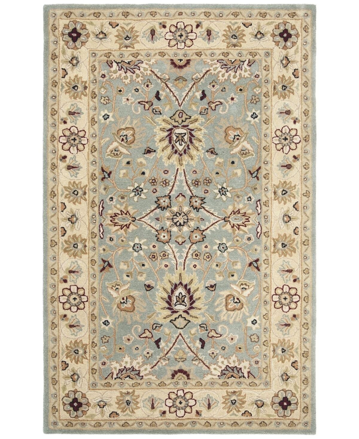 Safavieh Antiquity At249 Mist and Ivory 5' x 8' Area Rug - Mist