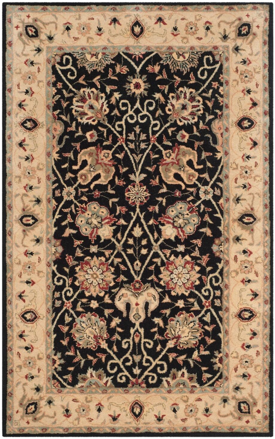 Safavieh Antiquity At21 Black 5' x 8' Area Rug - Black