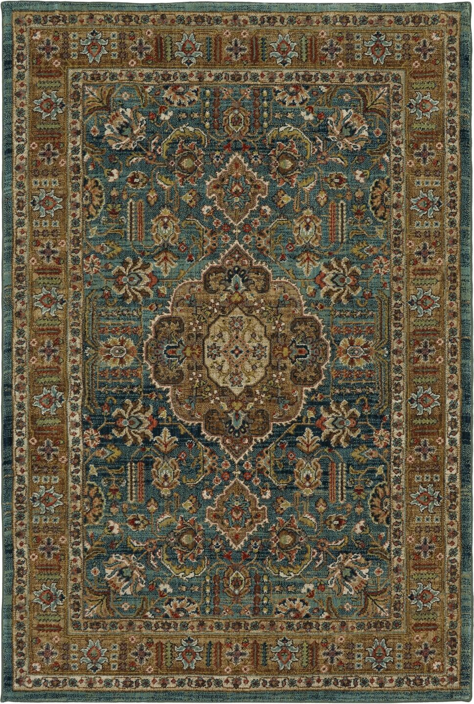 Karastan Spice Market Aksum Aquamarine 8' x 11' Area Rug