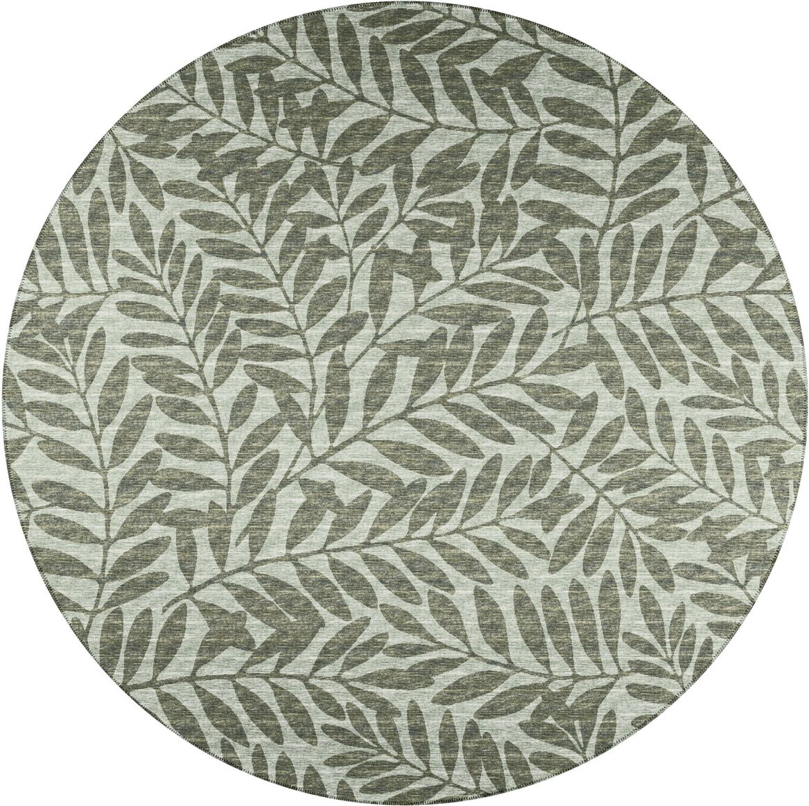 D Style Buttes BTS5 6' x 6' Round Area Rug - Moss