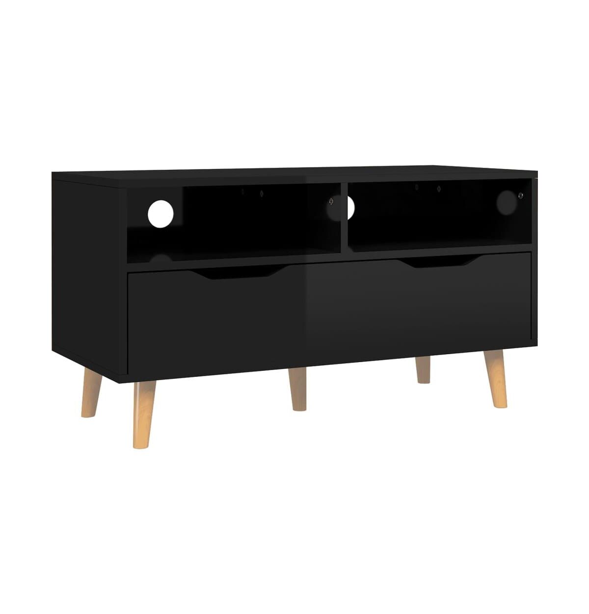 Vidaxl Tv Stand High Gloss Black 35.4