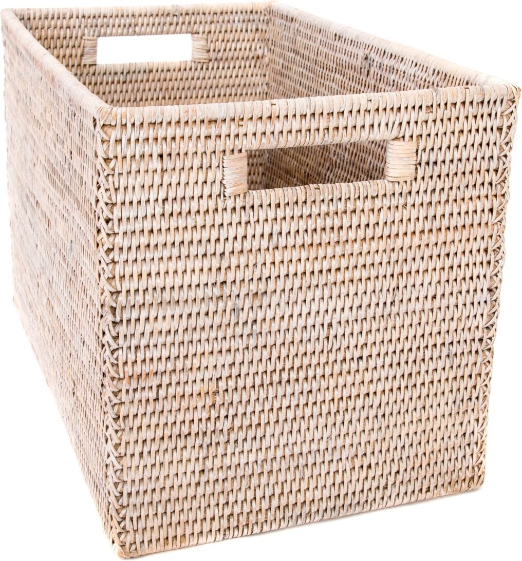 Artifacts Trading Company Artifacts Rattan Storage Box Legal File - Off-White