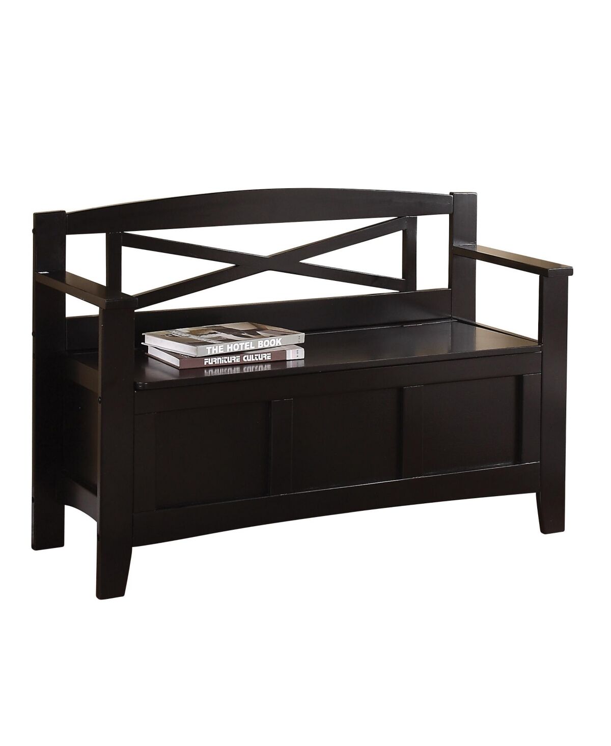 Office Star Metro Entryway Bench - Black