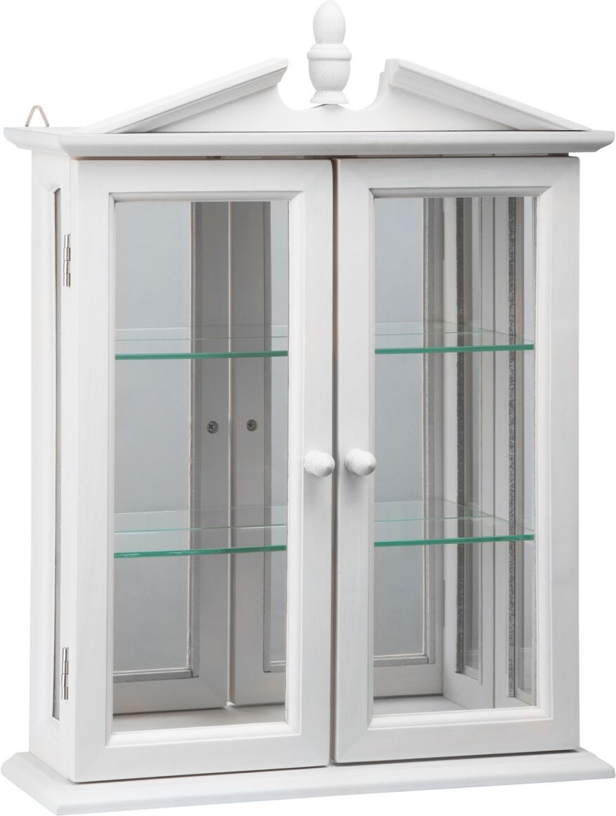 Design Toscano Amesbury Manor Hardwood Wall Curio Cabinet - White