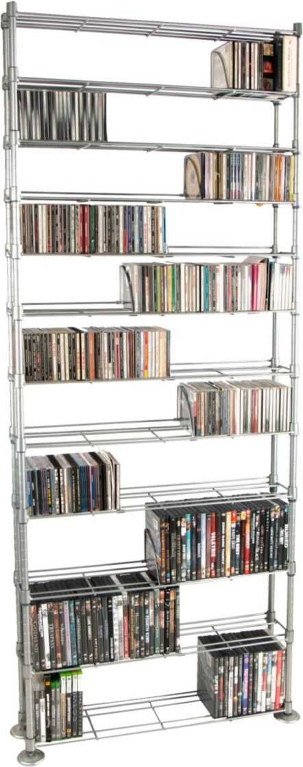 Simplie Fun Shelving/Organizer- Max Steel 12 Multimedia Silver - Silver