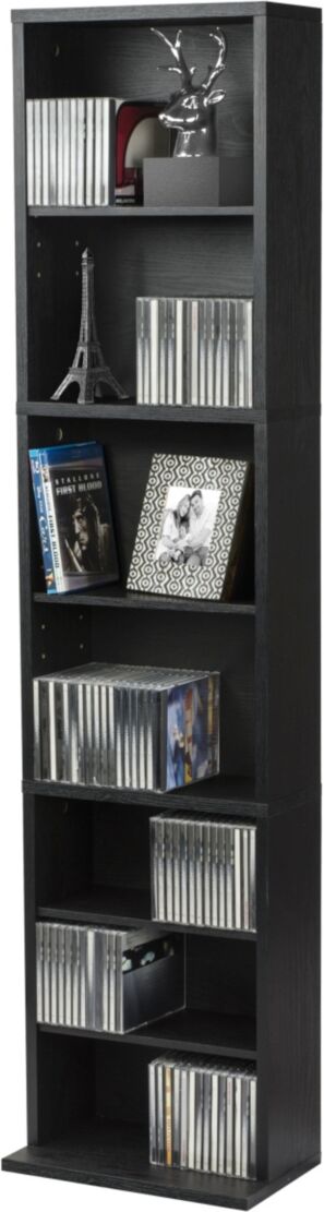 Simplie Fun Storage-Summit Ebony shelves - Black