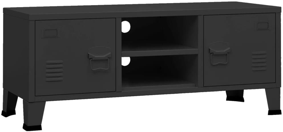 Vidaxl Industrial Tv Stand Black 41.3