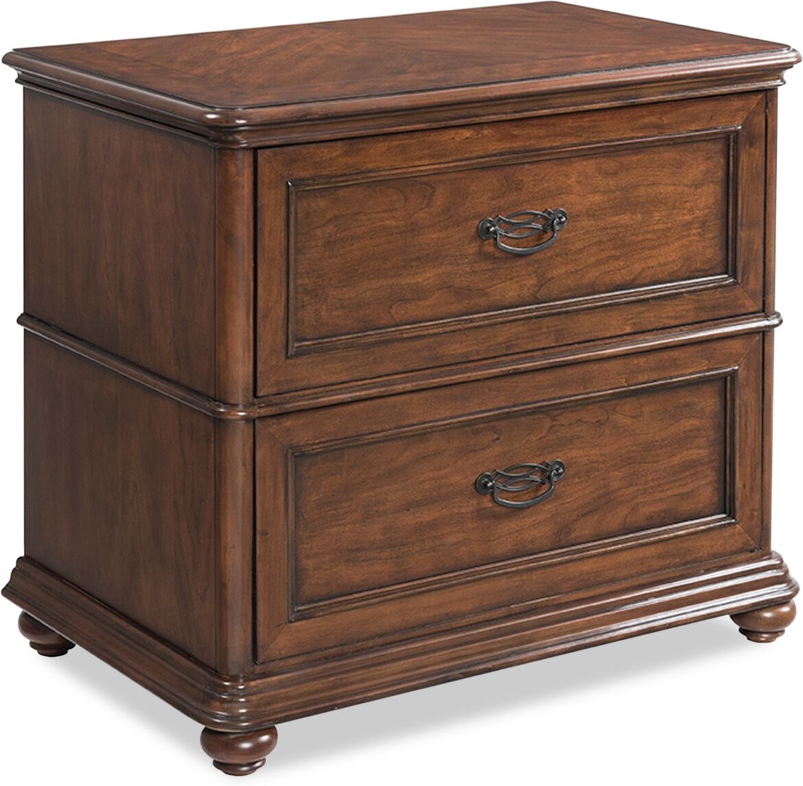 Furniture Clinton Hill Cherry Home Office Lateral File Cabinet - Cherry