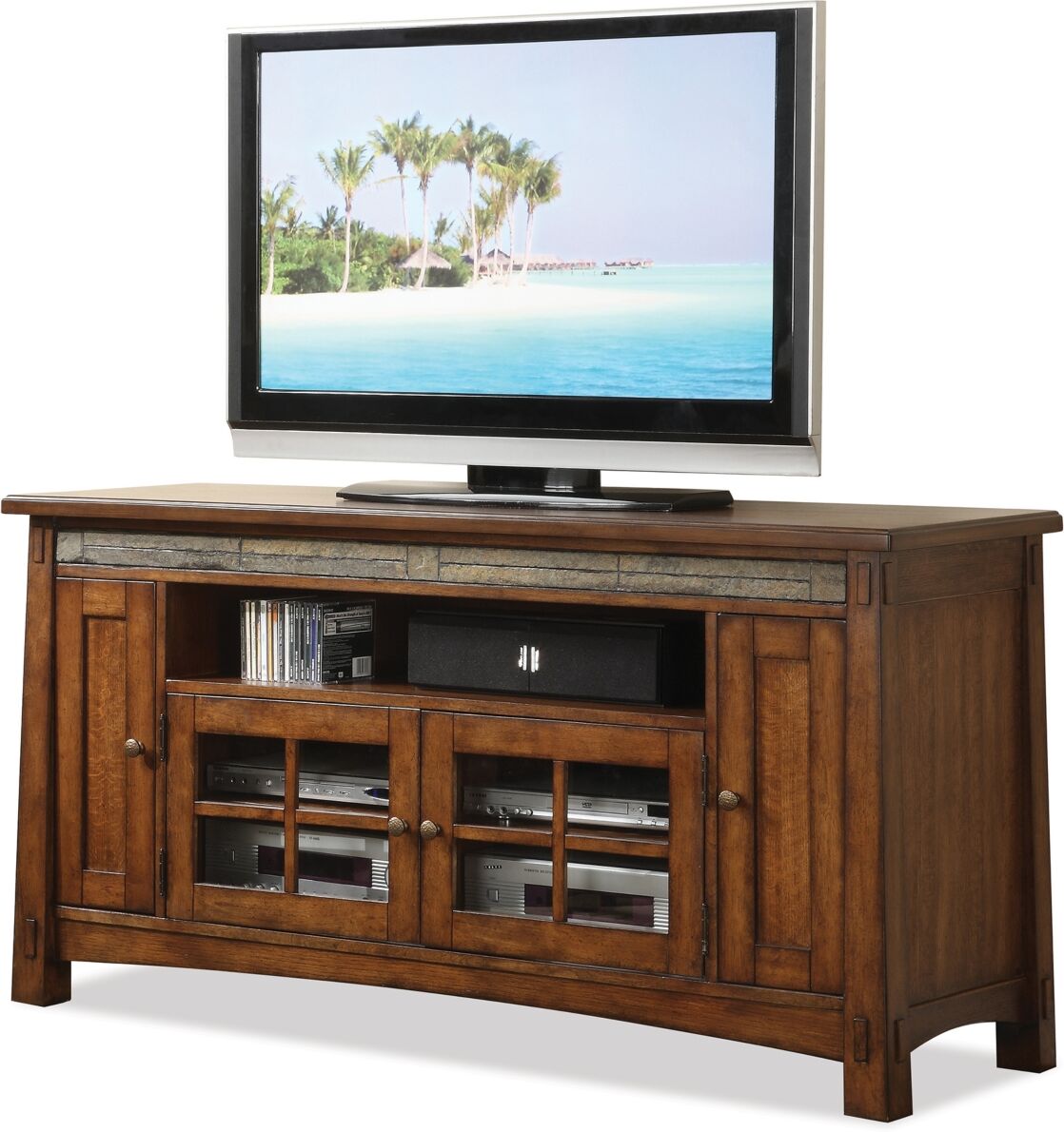 Furniture Craftsman Home Tv Console - Americana Oak