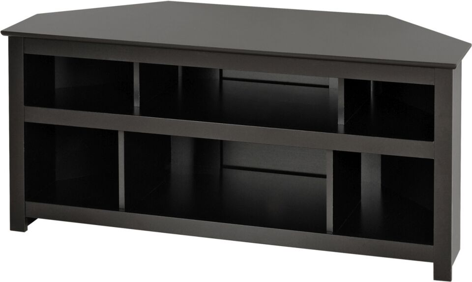 Prepac Vasari Corner Flat Panel Plasma / Lcd Tv Console - Black