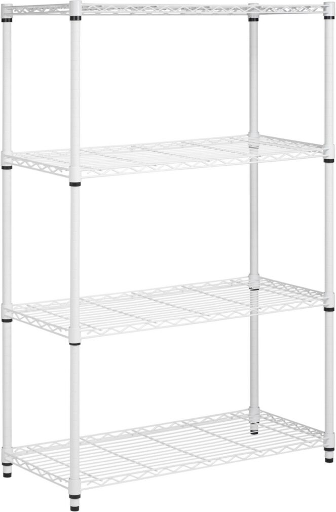 Honey Can Do Heavy Duty 4 Tier Adjustable Shelving Unit - White