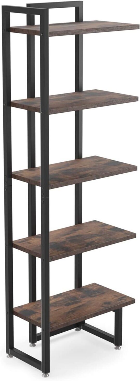 Tribesigns Tribe signs Industrial Corner Shelfi¼ŒCorner Storage Rack Shelves Display Plant Flower - Brown