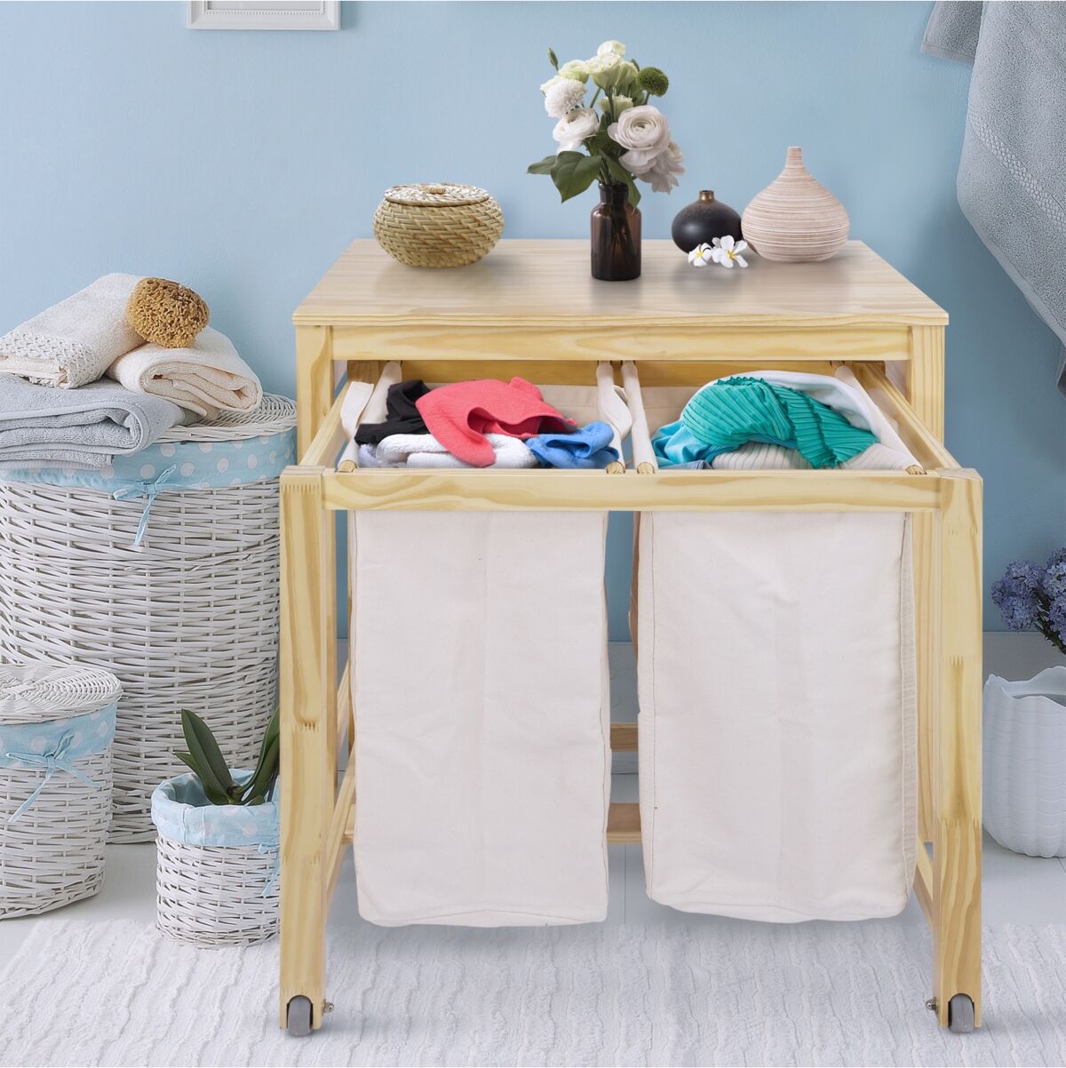 Yu Shan Eco Home Laundry Prep Hamper - Nude Natu