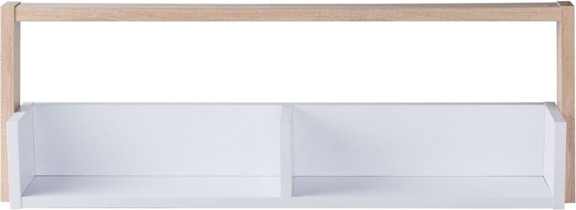 Furniture Of America Dellmara 2 Shelves Wall Shelf - White, Weathered White