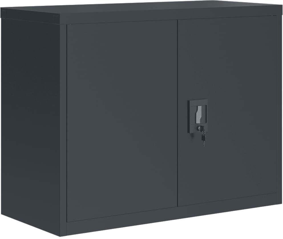 Vidaxl File Cabinet Anthracite 35.4