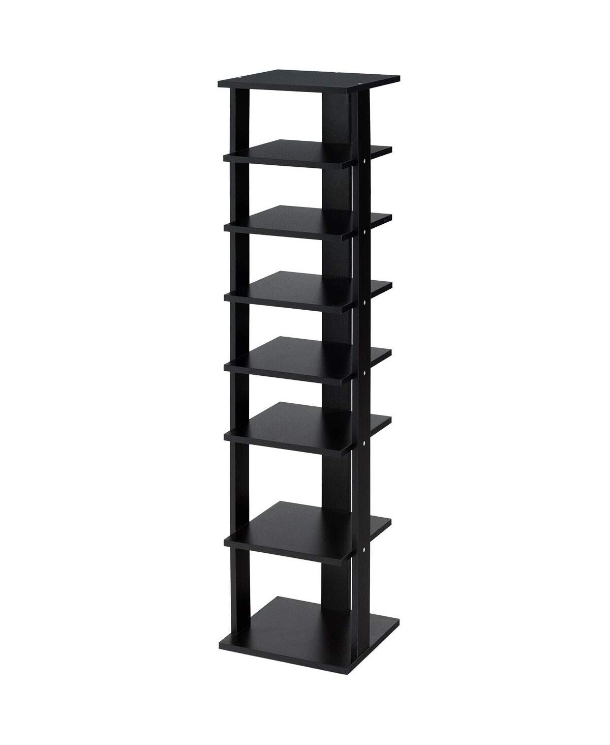 Slickblue 7-Tier Shoe Rack Practical Free Standing Shelves Storage Shelves - Black