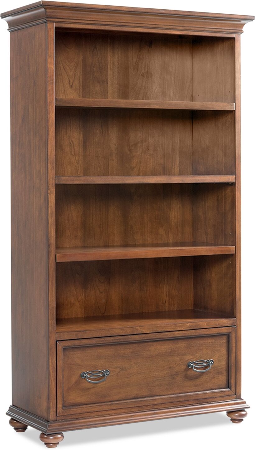 Furniture Clinton Hill Cherry Home Office Open Bookcase - Cherry