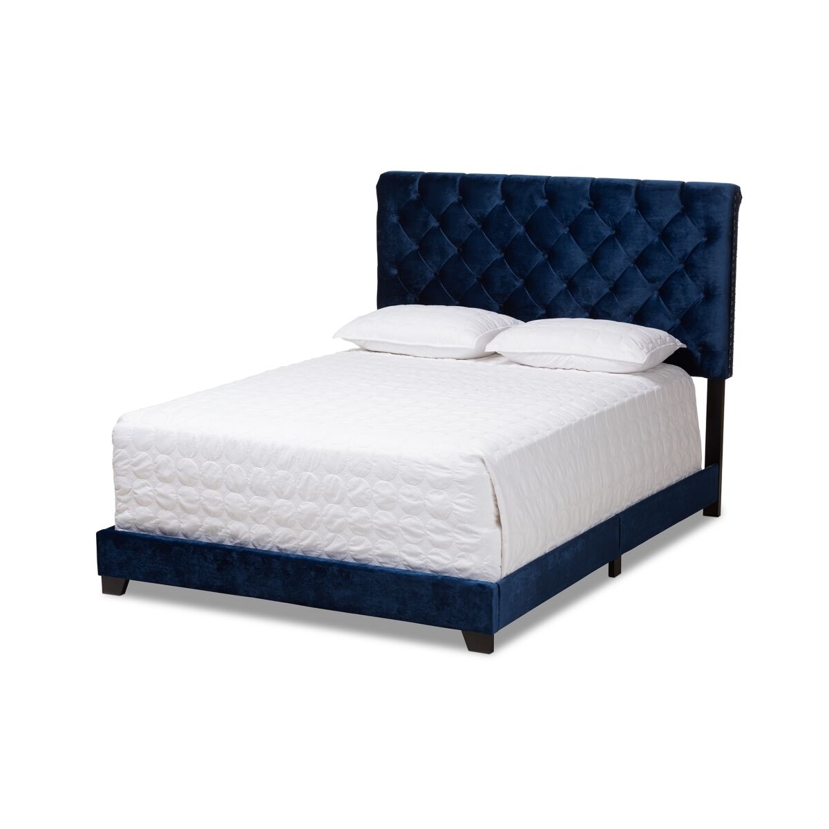 Furniture Candace Queen Bed - Navy